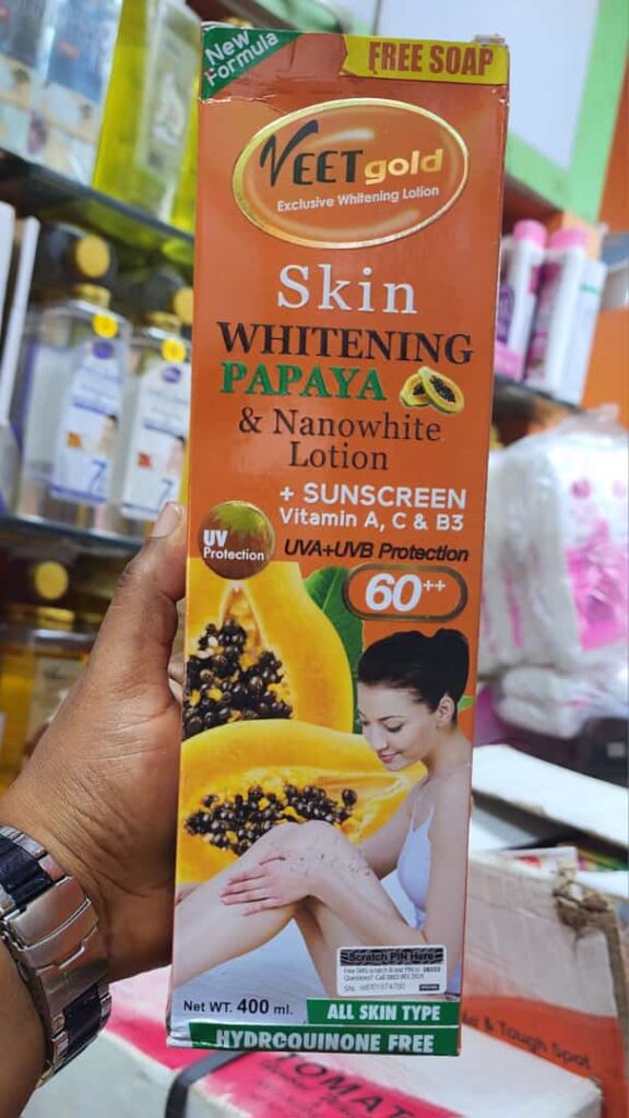 Veetgold Papaya Nano Whitening Lotion Avana Beauty WORLD