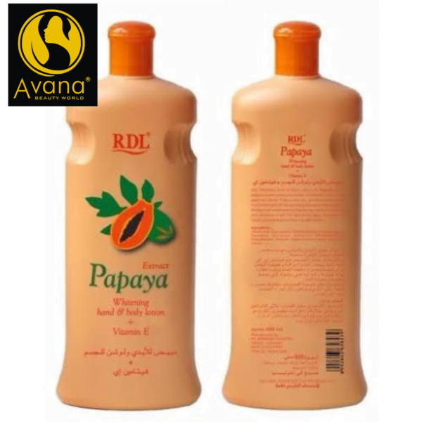 RDL Papaya hand and body lotion