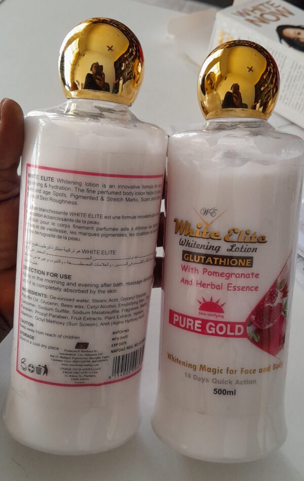 White Elite glutathione whitening lotion